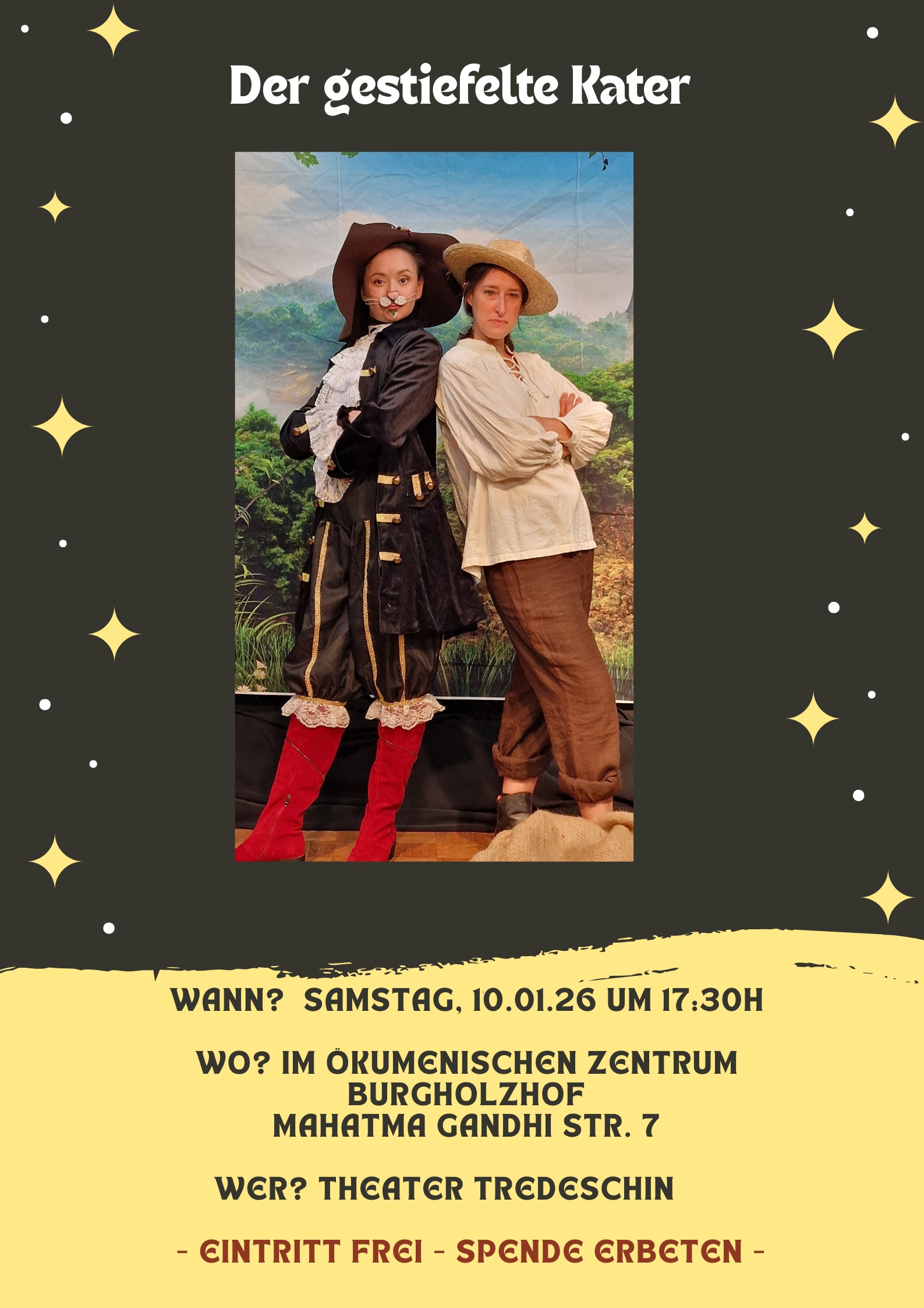 Gelb einfach Theater Poster – 1